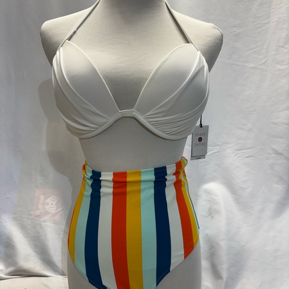 Cupshe Multicolor Striped Bikini - Picture 2 of 8